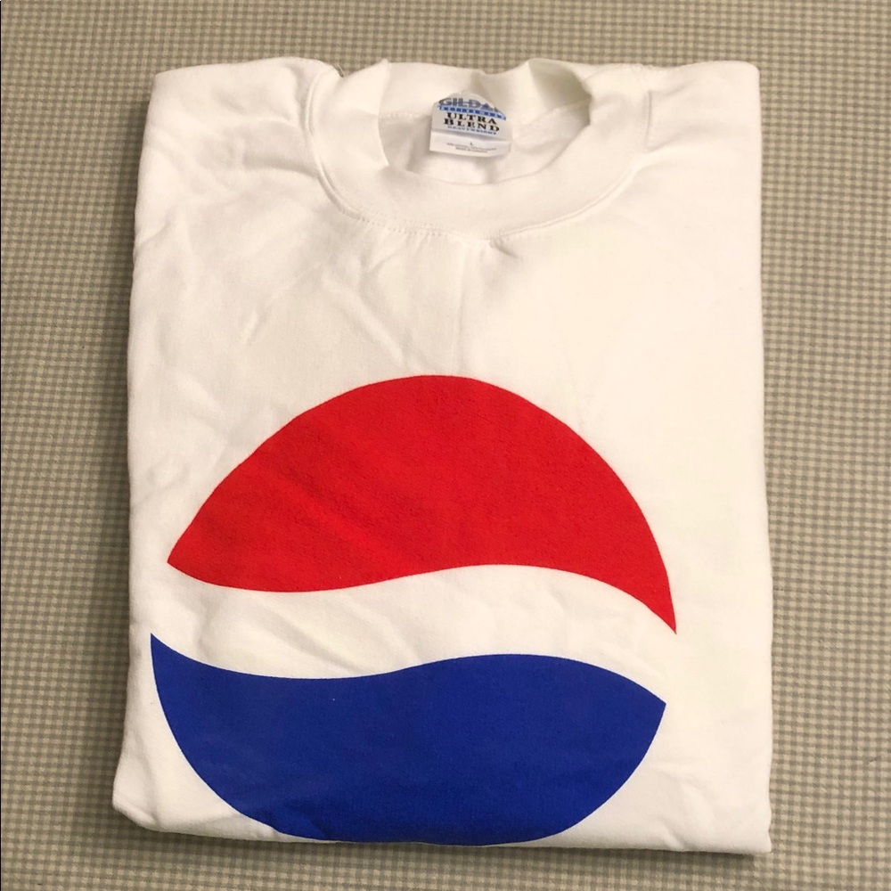 Vintage Pepsi Logo Sweatshirt Gildan size L #1000